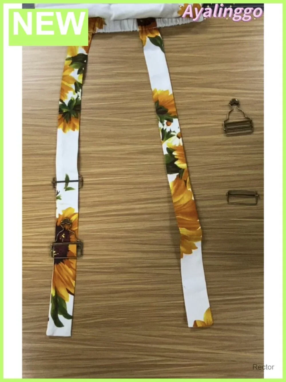 Toddler Girl Sunflower Print Overall Shorts Cotton Blend Summer Outfit